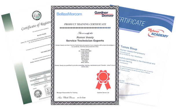 Máme řadu oborových certifikací